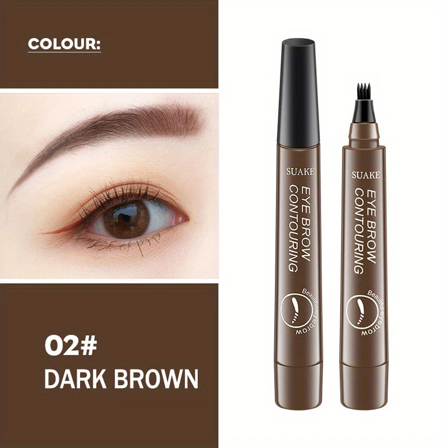 Waterproof Eyebrow Pen, Microblading Eyebrow Pencil With 4 Split Head