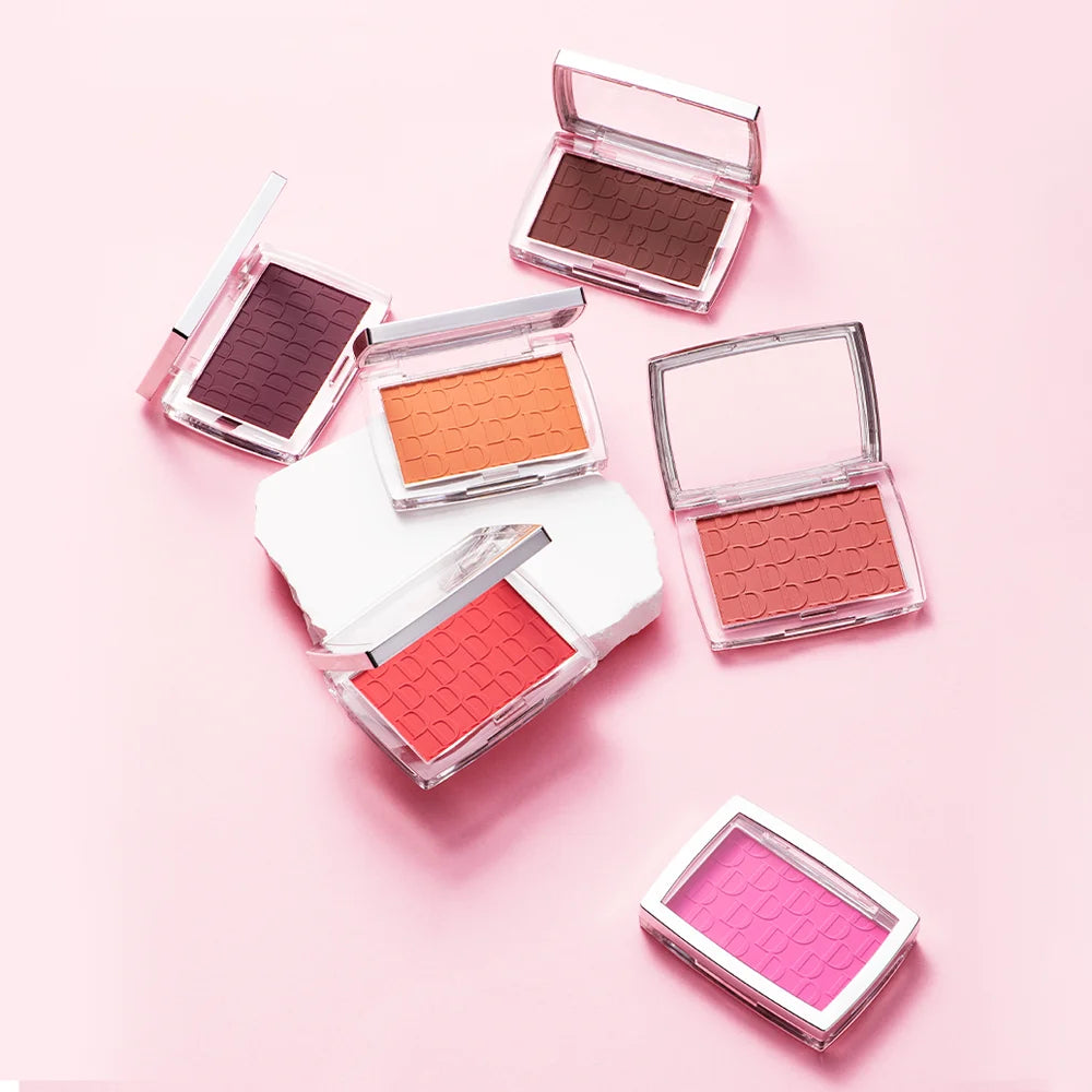 Hot Matte Embossed Blush Palette Rosy Blusher Facial Blush