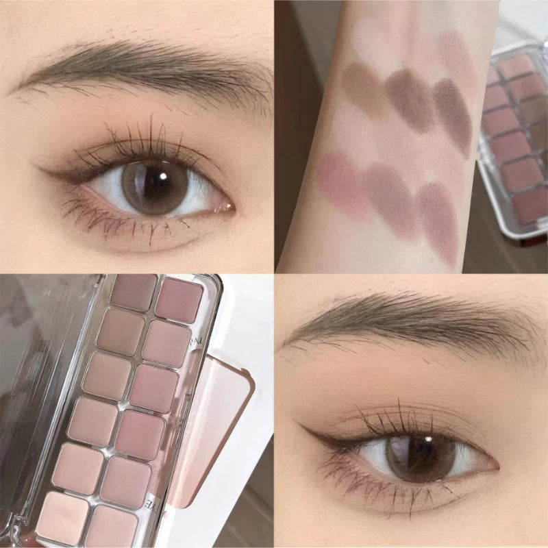 Full Matte Cool Eyeshadow Palette Earth Color