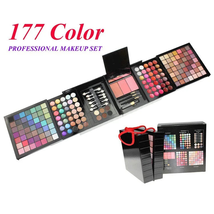 78-194 Colors Makeup Full Kit Eyeshadow Blush Highlight Powder