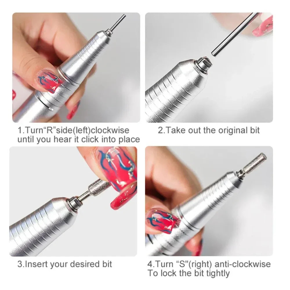 Electric Nail Drill Machine Manicure Pedicure Professional