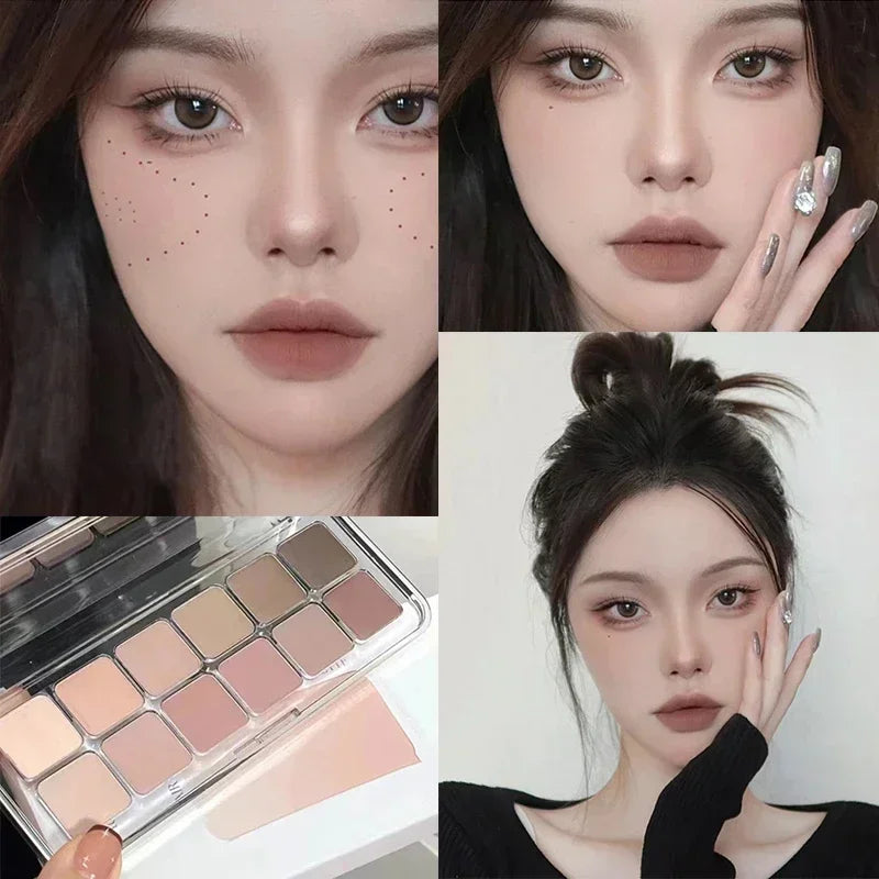Full Matte Cool Eyeshadow Palette Earth Color