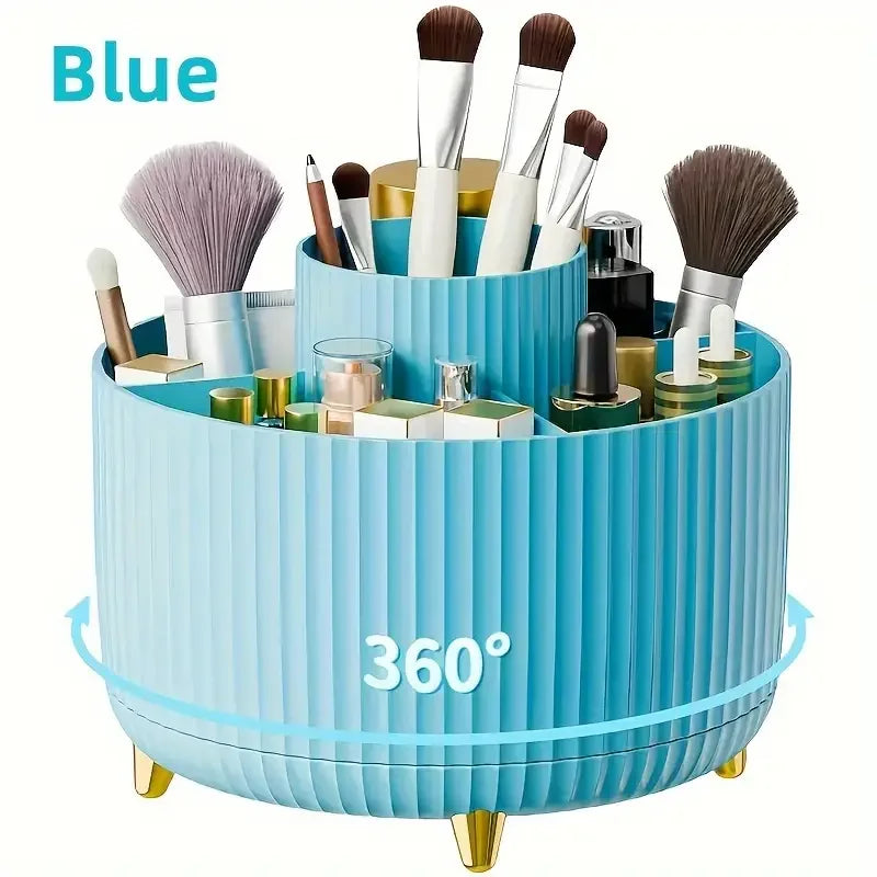 360° Rotating 5 Slot Makeup Brushes Holder
