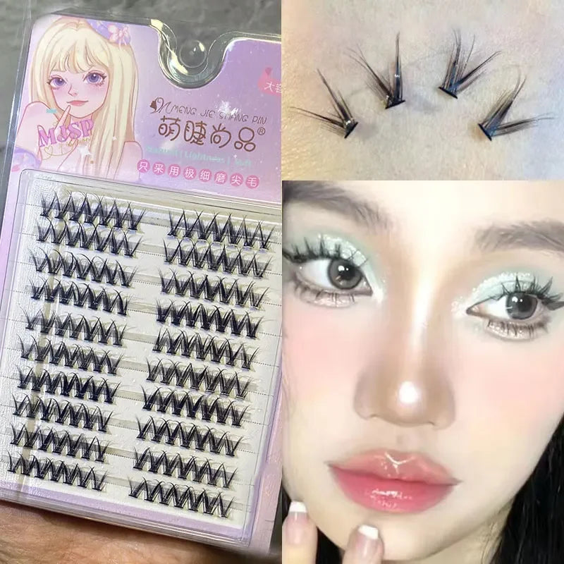 Natural Eyelash Clusters DIY Manga