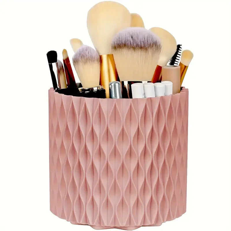 360° Rotating 5 Slot Makeup Brushes Holder
