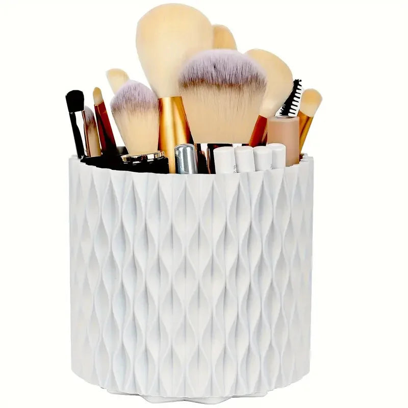 360° Rotating 5 Slot Makeup Brushes Holder