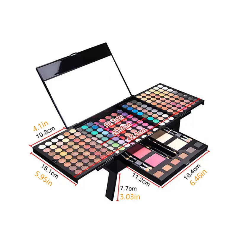 78-194 Colors Makeup Full Kit Eyeshadow Blush Highlight Powder