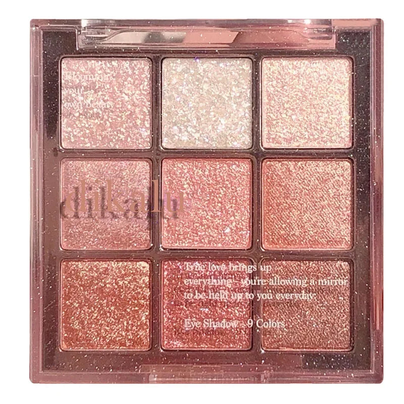 9 Colors Sakura Christmas Palette Shimmer Shine Eyeshadow
