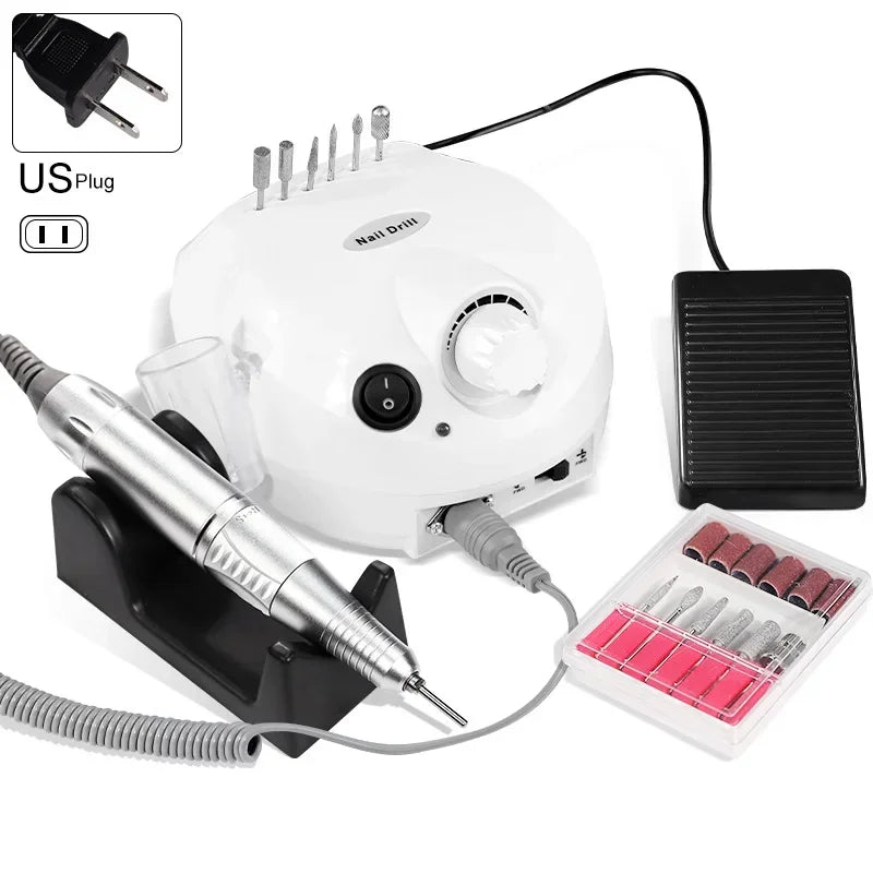 Electric Nail Drill Machine Manicure Pedicure Professional