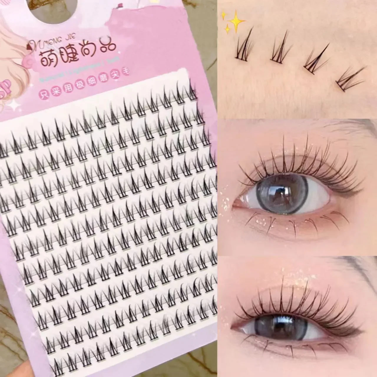 Natural Eyelash Clusters DIY Manga