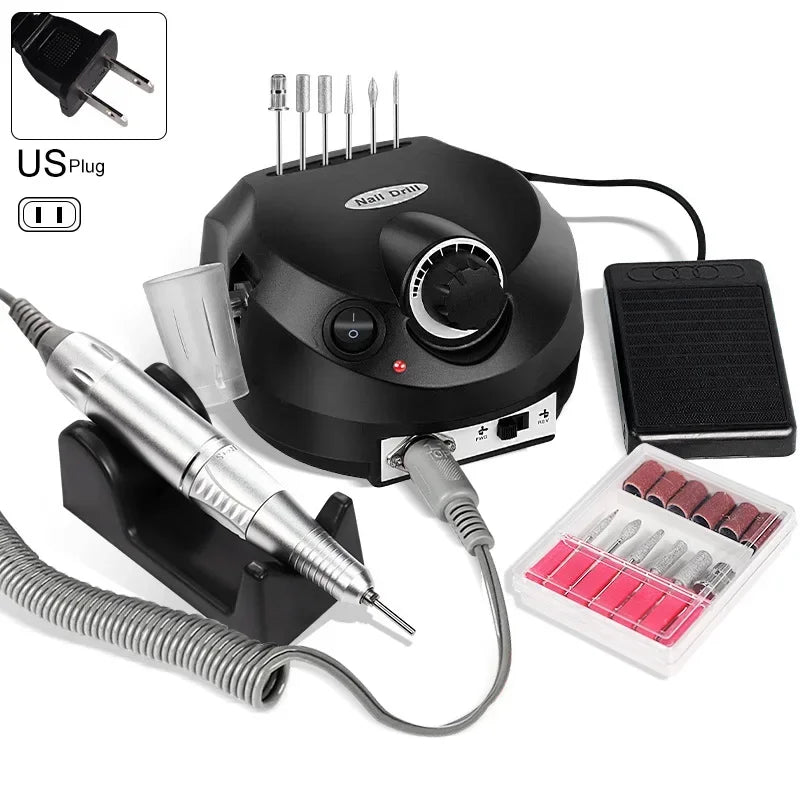 Electric Nail Drill Machine Manicure Pedicure Professional