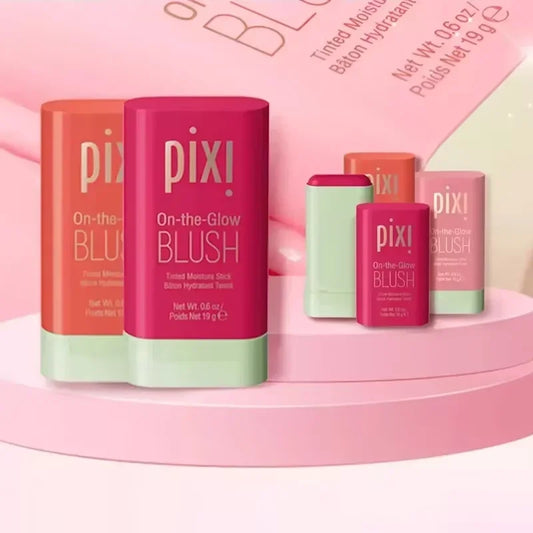 3-in-1 Lip Tinted Moistured Blush Cheek Stick Silky Brighten Blush Cream Blusher Cosmetics Tubes Matte Contour Cosmetics
